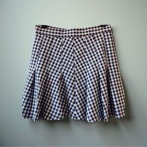 NWT FREE PEOPLE Plaid Pleated Mini Skirt | Size 6 | Coquette